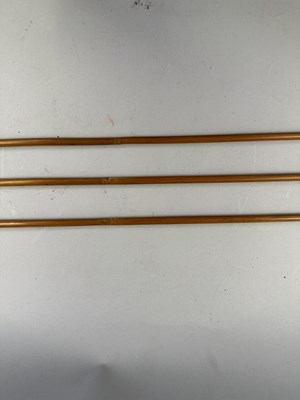 Lot 5 - A JAPANESE BOW (YUMI), BOW-STRING REEL, THREE ARROWS AND QUIVER (YADZUTSU), LATE EDO PERIOD, 19TH CENTURY/EARLY 20TH CENTURY