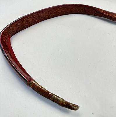 Lot 25 - TWO NORTH INDIAN DECORATED REFLEX COMPOSITE BOWS, 18TH/19TH CENTURY
