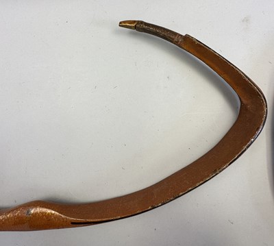 Lot 25 - TWO NORTH INDIAN DECORATED REFLEX COMPOSITE BOWS, 18TH/19TH CENTURY