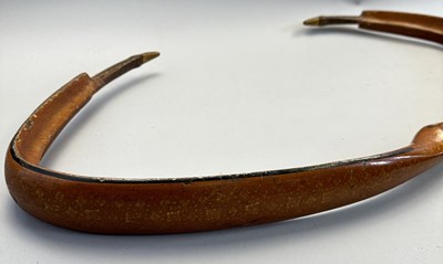 Lot 25 - TWO NORTH INDIAN DECORATED REFLEX COMPOSITE BOWS, 18TH/19TH CENTURY