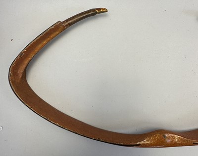 Lot 25 - TWO NORTH INDIAN DECORATED REFLEX COMPOSITE BOWS, 18TH/19TH CENTURY