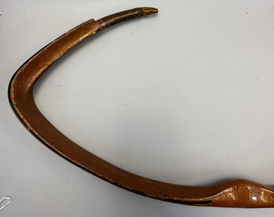 Lot 25 - TWO NORTH INDIAN DECORATED REFLEX COMPOSITE BOWS, 18TH/19TH CENTURY