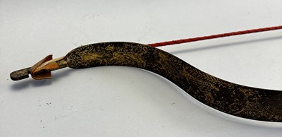 Lot 27 - A NORTH INDIAN DECORATED STEEL BOW, 18TH/19TH CENTURY