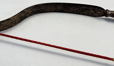 Lot 27 - A NORTH INDIAN DECORATED STEEL BOW, 18TH/19TH CENTURY