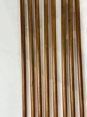 Lot 16 - THREE JAPANESE QUIVERS (UTSUBO) WITH ARROWS, EDO PERIOD
