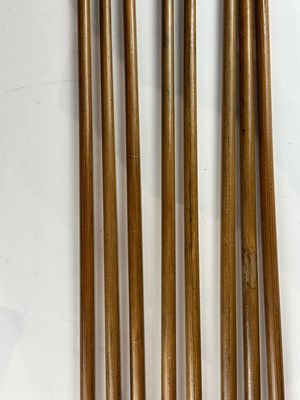Lot 16 - THREE JAPANESE QUIVERS (UTSUBO) WITH ARROWS, EDO PERIOD