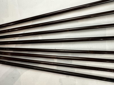 Lot 16 - THREE JAPANESE QUIVERS (UTSUBO) WITH ARROWS, EDO PERIOD
