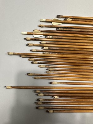 Lot 359 - A QUANTITY OF OTTOMAN FLIGHT SHOOTING ARROWS (MENZIL), AND FURTHER ARROWS, 19TH CENTURY