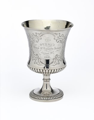 Lot 48 - A GEORGE IV SILVER GOBLET, MARKS RUBBED, LONDON, CIRCA 1825