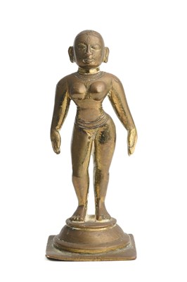 Lot 563 - A BRONZE FIGURE OF RADHA, BENGAL, 19TH CENTURY