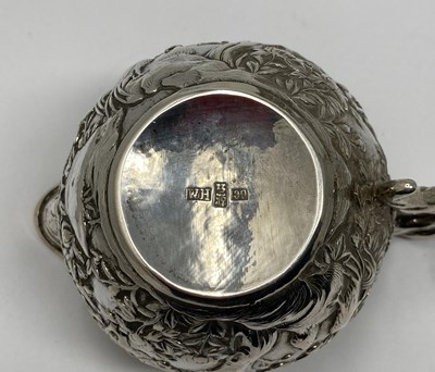 Lot 32 - A CHINESE SILVER MILK JUG AND SUGAR BOWL SET, WANG HING & CO., HONG KONG OR CANTON, CIRCA 1900