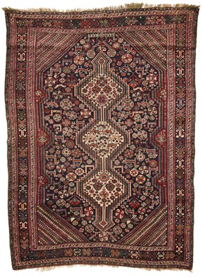 Lot 85 - A KHAMSEH RUG, SOUTHWEST PERSIA, LATE 19TH CENTURY