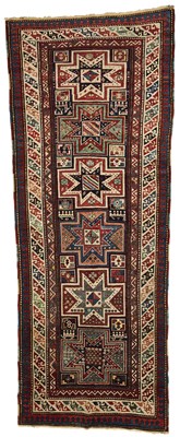 Lot 88 - A MOGHAN LONG RUG, SOUTHWEST CAUCASUS, CIRCA 1900