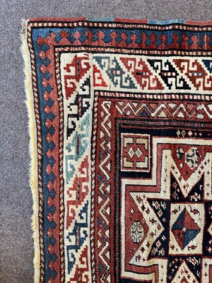 Lot 88 - A MOGHAN LONG RUG, SOUTHWEST CAUCASUS, CIRCA 1900