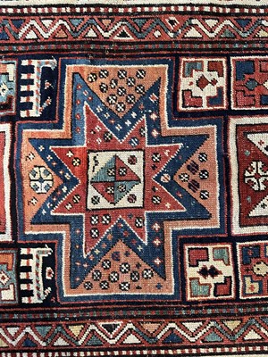 Lot 88 - A MOGHAN LONG RUG, SOUTHWEST CAUCASUS, CIRCA 1900