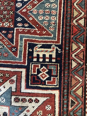 Lot 88 - A MOGHAN LONG RUG, SOUTHWEST CAUCASUS, CIRCA 1900