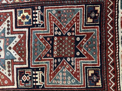 Lot 88 - A MOGHAN LONG RUG, SOUTHWEST CAUCASUS, CIRCA 1900