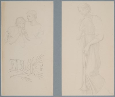 Lot 15 - EDWARD COLEY BURNE-JONES (BRITISH 1833-1898)