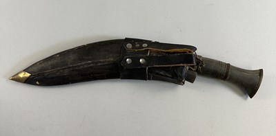 Lot 524 - THREE NEPALESE KUKRI KNIVES, LATE 19TH/20TH CENTURY