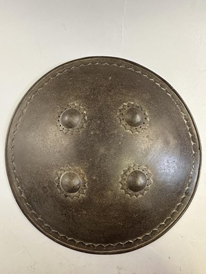 Lot 553 - A SOUTH INDIAN BUCKLER (PARICHA) AND A SHIELD (DHAL), 19TH CENTURY