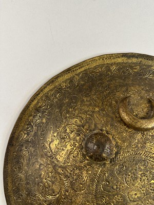 Lot 553 - A SOUTH INDIAN BUCKLER (PARICHA) AND A SHIELD (DHAL), 19TH CENTURY