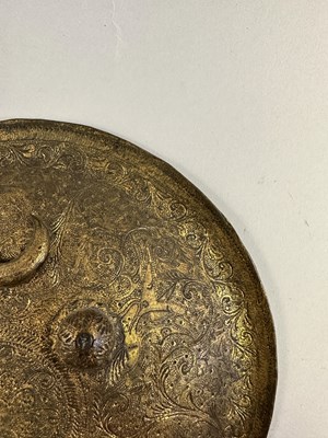 Lot 553 - A SOUTH INDIAN BUCKLER (PARICHA) AND A SHIELD (DHAL), 19TH CENTURY