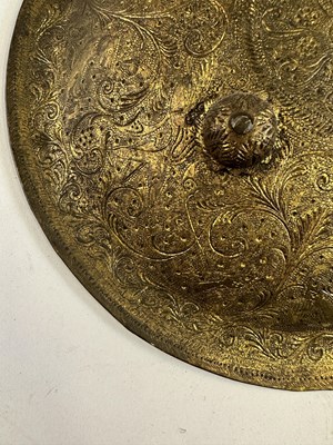 Lot 553 - A SOUTH INDIAN BUCKLER (PARICHA) AND A SHIELD (DHAL), 19TH CENTURY