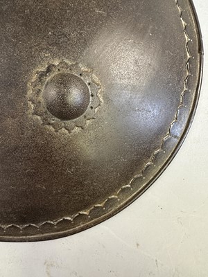 Lot 553 - A SOUTH INDIAN BUCKLER (PARICHA) AND A SHIELD (DHAL), 19TH CENTURY
