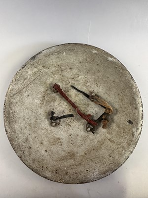 Lot 553 - A SOUTH INDIAN BUCKLER (PARICHA) AND A SHIELD (DHAL), 19TH CENTURY