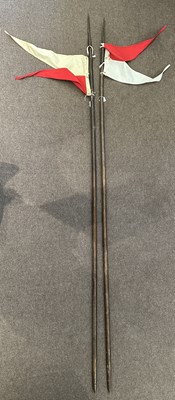 Lot 587 - TWO MILITARY LANCES, CIRCA 1840
