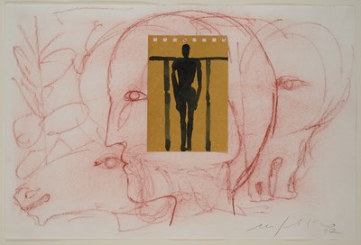 Lot 48 - MIMMO  PALADINO (ITALIAN  B.1948)
