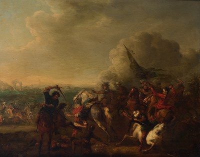 Lot 12 - FOLLOWER OF PHILIPS WOUWERMAN (DUTCH 1619-1668)