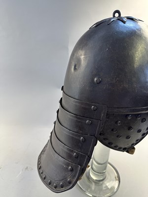 Lot 180 - A RARE WELL-MADE ZISCHÄGGE OF SIEGE WEIGHT, MID-17TH CENTURY, SOUTH GERMAN OR EAST EUROPEAN