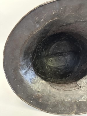 Lot 174 - A VERY RARE KETTLE HAT OF NOTABLE WEIGHT, THIRD QUARTER OF THE 15TH CENTURY, WESTERN EUROPEAN