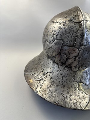 Lot 174 - A VERY RARE KETTLE HAT OF NOTABLE WEIGHT, THIRD QUARTER OF THE 15TH CENTURY, WESTERN EUROPEAN