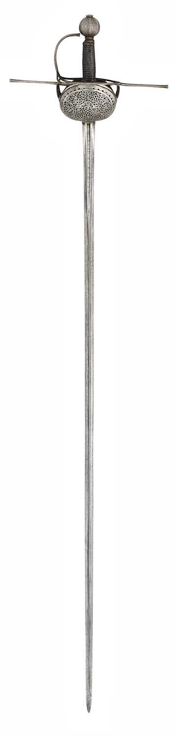 Lot 158 - A FINE CUP-HILT RAPIER, CIRCA 1640, BRESCIAN OR SPANISH