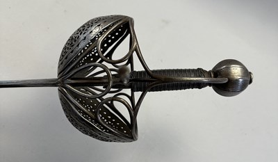 Lot 158 - A FINE CUP-HILT RAPIER, CIRCA 1640, BRESCIAN OR SPANISH