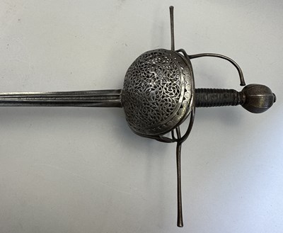 Lot 158 - A FINE CUP-HILT RAPIER, CIRCA 1640, BRESCIAN OR SPANISH