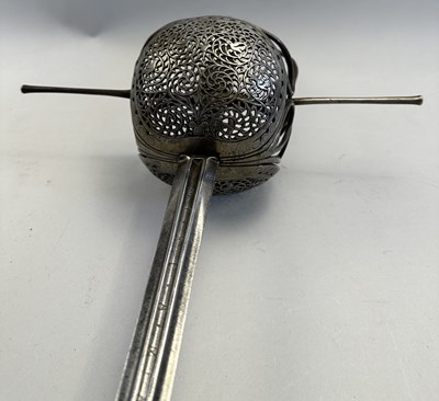 Lot 158 - A FINE CUP-HILT RAPIER, CIRCA 1640, BRESCIAN OR SPANISH