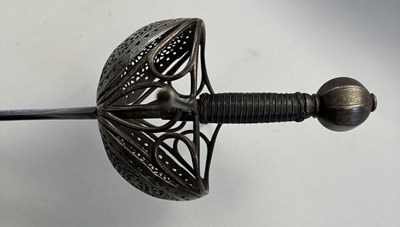 Lot 158 - A FINE CUP-HILT RAPIER, CIRCA 1640, BRESCIAN OR SPANISH