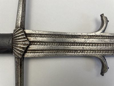 Lot 155 - A TWO HAND SWORD, EARLY 16TH CENTURY, PROBABLY SPANISH