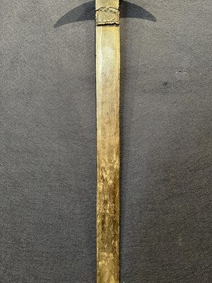 Lot 151 - A FINE GERMAN TWO-HAND PROCESSIONAL SWORD, LATE 16TH CENTURY