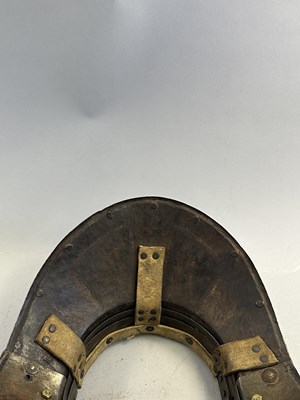 Lot 170 - A COMPOSITE NORTH ITALIAN CAP-A-PIE ARMOUR WITH ETCHED DECORATION, LATE 16TH CENTURY, THE BACKPLATE SIGNED BY THE MASTER ‘P’