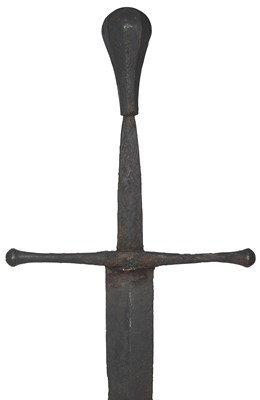 Lot 147 - A FINE AND RARE HAND-AND-A-HALF SWORD, CIRCA 1420-60