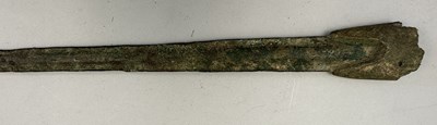 Lot 122 - A LURISTAN COPPER ALLOY SWORD, PROBABLY 10TH/9TH CENTURY B.C.