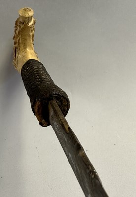 Lot 562 - A DYAK SWORD (MANDAU), BORNEO, LATE 19TH CENTURY
