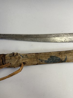 Lot 562 - A DYAK SWORD (MANDAU), BORNEO, LATE 19TH CENTURY