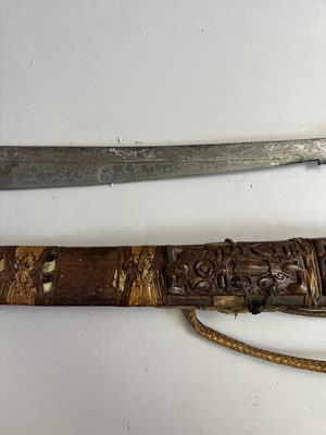 Lot 562 - A DYAK SWORD (MANDAU), BORNEO, LATE 19TH CENTURY