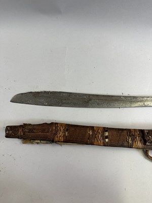 Lot 562 - A DYAK SWORD (MANDAU), BORNEO, LATE 19TH CENTURY