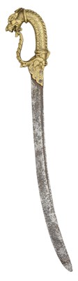 Lot 50 - A SOUTH INDIAN SHORTSWORD, POSSIBLY 17TH/18TH CENTURY MYSORE, KARNATAKA